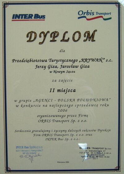 ptkrywan.pl - wyróżnienia : Certyfikat